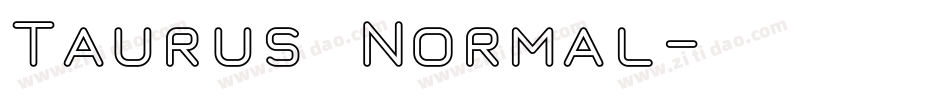 Taurus Normal字体转换